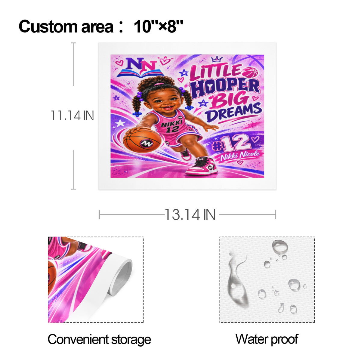 Nikki Nicole Little Hooper Big Dreams Canvas Art Prints – Set of 4