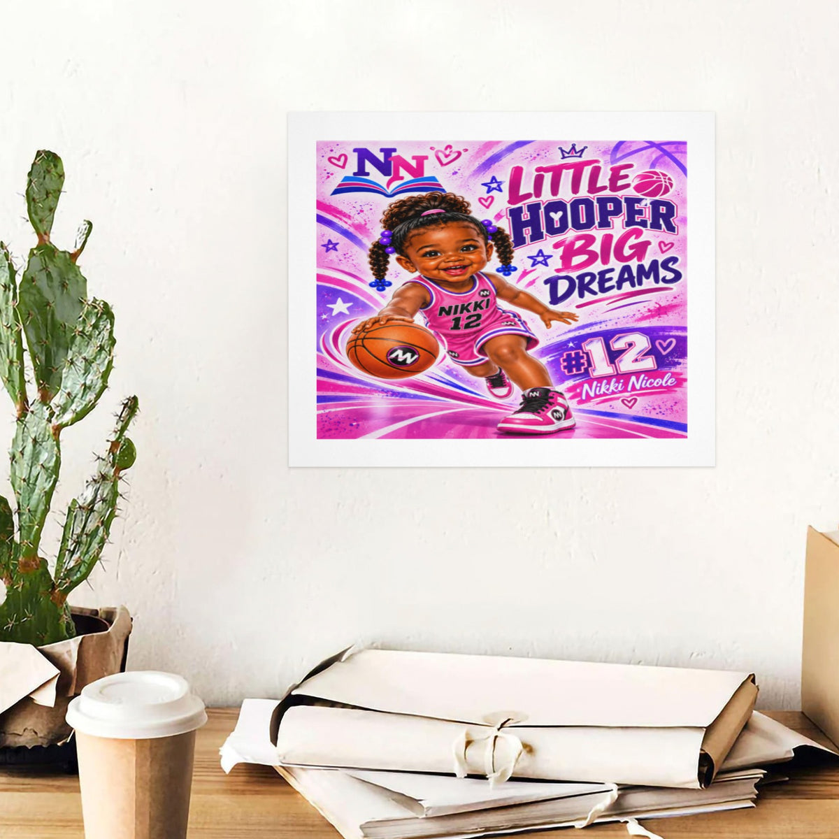 Nikki Nicole Little Hooper Big Dreams Canvas Art Prints – Set of 4